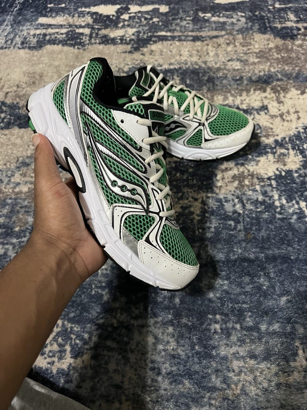 Size 9.5 - Saucony Grid Ride Millennium White Fern S70812-26